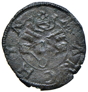 reverse: Ancona. Giulio II (1503-1513). Picciolo MI gr. 0,62. Muntoni 76. Berman 596. Dubbini-Mancinelli pag. 101. MIR 605/1 (zecca della Marca anconitana: Macerata o Ancona). Villoresi 175a. Raro. BB