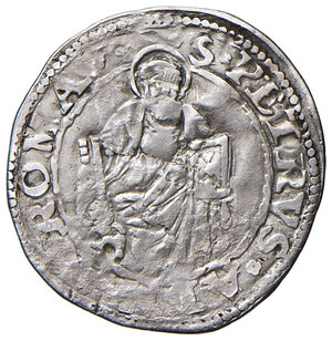 reverse: Roma. Leone X (1513-1521). Quarto di giulio AG gr. 0,86. Muntoni 41. Berman 650. MIR 635/7. Molto raro. q.BB