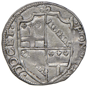 obverse: Bologna. Clemente VII (1523-1534).  Grosso (armetta card. Cybo; legato 1527-1536) AG gr. 2,03. Muntoni 26. Berman 761. Chimienti 292. MIR 832/5. BB