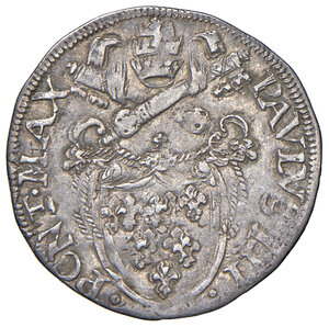 obverse: Roma. Paolo III (1534-1549). Grosso AG gr. 1,52. Muntoni 71 var. Berman 916 var. MIR 871/1 var. Raro. BB