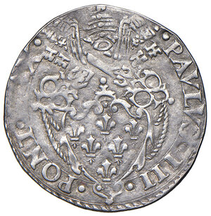 obverse: Roma. Paolo III (1534-1549). Grosso AG gr. 1,57. Muntoni 65. Berman 913. MIR 883/1. Buon BB