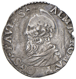 reverse: Roma. Paolo III (1534-1549). Grosso anno XIII AG gr. 1,30. Muntoni 59. Berman 912. MIR 894/1. Raro. BB