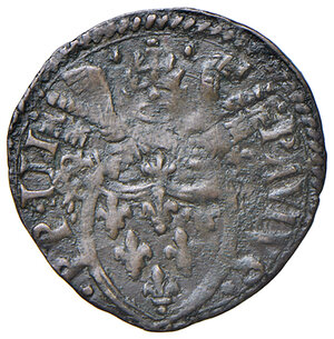 obverse: Ancona. Paolo III (1534-1549). Quattrino MI gr. 0,92. Muntoni 84 var. I. Berman 925. Dubbini-Mancinelli pag. 132. MIR 939/1. Villoresi 252. Raro. BB 