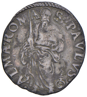 reverse: Roma. Paolo IV (1555-1559). Grosso AG gr. 1,41. Muntoni 21. Berman 1042. MIR 1029/1. Raro. BB
