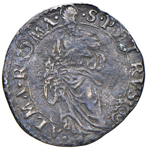 reverse: Roma. Pio IV (1559-1565). Grosso AG gr. 1,27. Muntoni 40. Berman 1068. MIR 1057/2. Raro. q.BB