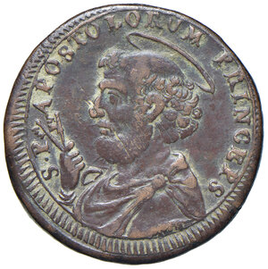 reverse: Ancona. Pio VI (1775-1799). Sampietrino da 2 baiocchi e mezzo 1796 CU gr. 18,06. Villoresi 325. BB
