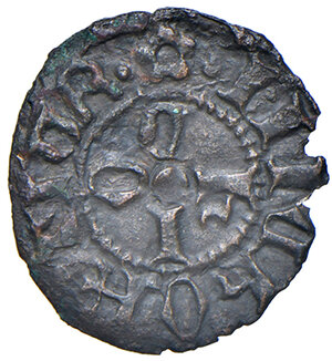 obverse: Ferrara. Nicolò III d Este (1393-1441). Marchesano piccolo MI gr. 0,34. MIR 223. Molto raro. Migliore di BB