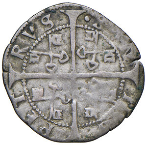 reverse: Alessandro VI (1492-1503). Avignone. Dozzeno AG 1,04. Muntoni 29 (carlino). Berman 548 (carlino). MIR 528. Rarissimo. q.BB
