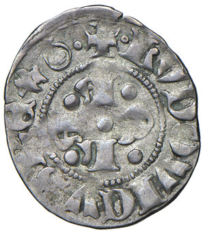 obverse: Aquila. Ludovico d Angiò (1382-1384). Bolognino AG gr. 1,08. MIR 49. Raro. BB