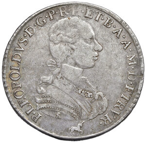 obverse: Firenze. Pietro Leopoldo di Lorena (1765-1790). Francescone 1789 AG gr. 27,19. MIR 385/5. Raro. q.BB