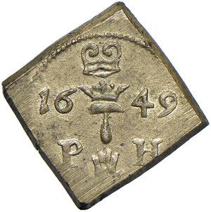 reverse: Epoca di Alessandro VII (1655-1667). Con stemma di Clemente VII. Peso monetale dello zecchino o ongaro 1649 AE gr. 3,22. Mazza 9. SPL