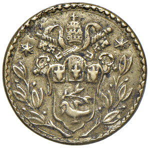 obverse: Innocenzo X (1644-1655). Peso monetale dello scudo d oro AE gr. 3,25. Mazza 98. Ex asta Centauro 1/2006, 260. Raro. Migliore di BB