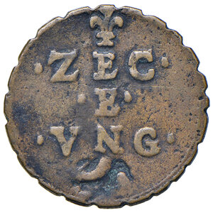 reverse: Innocenzo X (1644-1655). Peso monetale dello zecchino e ungaro AE gr. 3,46. Mazza 101. Raro. BB