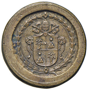 obverse: Alessandro VII (1655-1667). Peso monetale del 4 scudi d oro AE gr. 13,43. Mazza 108. Raro. q.SPL