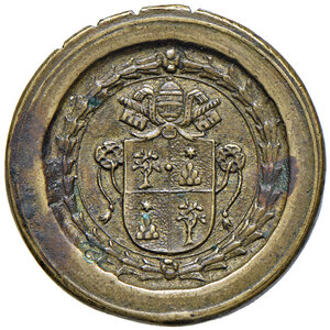 obverse: Alessandro VII (1655-1667). Peso monetale del 4 scudi d oro AE gr. 13,08. Mazza 113. Raro. Migliore di BB