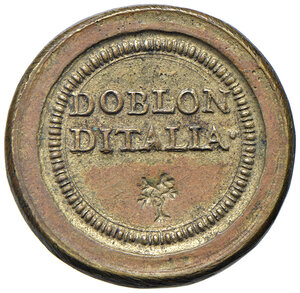 reverse: Alessandro VII (1655-1667). Peso monetale del 4 scudi d oro AE gr. 13,13. Mazza 113. Raro. Buon BB