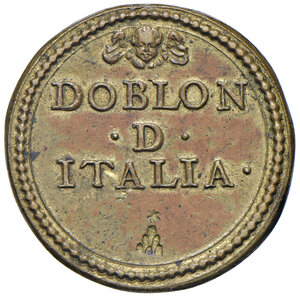 reverse: Alessandro VII (1655-1667). Peso monetale del 4 scudi d oro AE gr. 13,15. Mazza 114. Raro. q.SPL