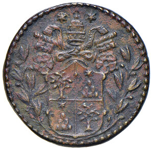 obverse: Alessandro VII (1655-1667). Peso monetale dello zecchino e ungaro AE gr. 3,28. Mazza 136. Raro. Buon BB