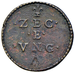 reverse: Alessandro VII (1655-1667). Peso monetale dello zecchino e ungaro AE gr. 3,28. Mazza 136. Raro. Buon BB