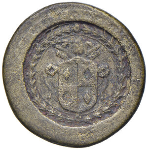 obverse: Clemente IX (1667-1669). Peso monetale del 4 scudi d oro AE gr. 13,01. Mazza 150 E. Raro. BB