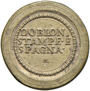 reverse: Clemente X (1670-1676). Peso monetale del 4 scudi d oro AE gr. 13,38. Mazza 192 G. Ex asta per corrispondenza Raffaele Negrini 10/2003, 2301. Raro. Buon BB