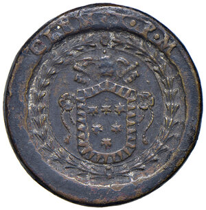obverse: Clemente X (1670-1676). Peso monetale del 4 scudi d oro AE gr. 13,06. Mazza 196 G. Raro. Buon BB
