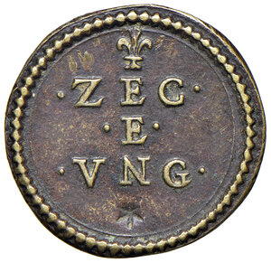 reverse: Clemente X (1670-1676). Peso monetale dello zecchino e ungaro AE gr. 3,40. Mazza 216 G. Raro. q.SPL