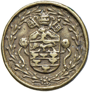 obverse: Innocenzo XI (1676-1689). Peso monetale del testone AE gr. 8,98. Mazza 271. Raro. BB