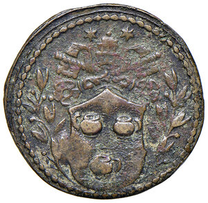 obverse: Innocenzo XII (1691-1700). Peso monetale dello scudo d oro AE gr. 3,18. Mazza 321. Molto raro. BB