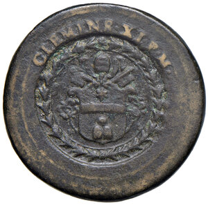 obverse: Clemente XI (1700-1721). Peso monetale dell 8 scudi d oro AE gr. 25,96. Mazza 331. Raro. BB