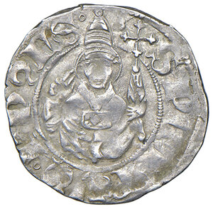 obverse: Aquila. Ladislao di Durazzo (1388-1414). Bolognino AG gr. 0,89. MIR 54. BB