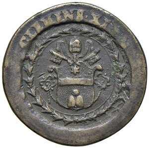 obverse: Clemente XI (1700-1721). Peso monetale del 4 scudi d oro AE gr. 13,03. Mazza 353. Raro. Buon BB