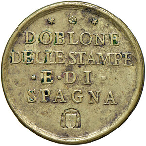 reverse: Clemente XI (1700-1721). Peso monetale del 4 scudi d oro AE gr. 13,22. Mazza 357 P. Ex asta per corrispondenza Raffaele Negrini 7/1998, 950. Raro. q.SPL
