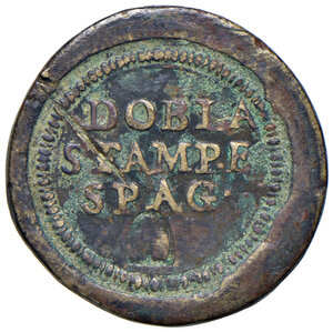 reverse: Clemente XI (1700-1721). Peso monetale del 2 scudi d oro AE gr. 6,41. Mazza 371. Raro. BB