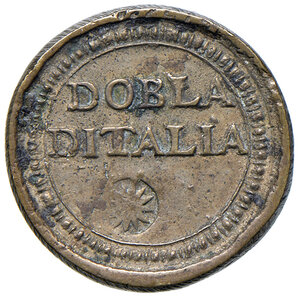 reverse: Clemente XI (1700-1721). Peso monetale del 2 scudi d oro AE gr. 6,58. Mazza 381 R. Raro. Migliore di BB