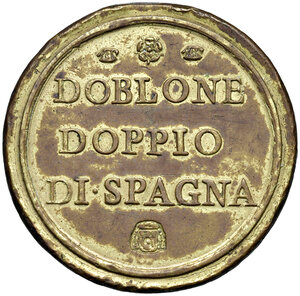reverse: Innocenzo XIII (1721-1724). Peso monetale dell 8 scudi d oro AE gr. 26,75. Mazza 426 S. Raro. Buon BB