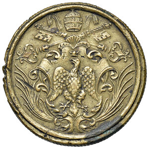 obverse: Innocenzo XIII (1721-1724). Peso monetale dell 8 scudi d oro AE gr. 26,10. Mazza 433 S. Raro. Taglio al rov., altrimenti buon BB
