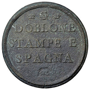 reverse: Innocenzo XIII (1721-1724). Peso monetale del 4 scudi d oro AE gr. 12,42. Mazza 448 var. Raro. BB