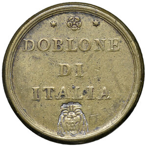 reverse: Innocenzo XIII (1721-1724). Peso monetale del 4 scudi d oro AE gr. 13,02. Mazza 452 V. Raro. BB