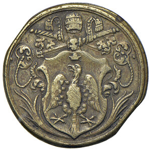 obverse: Innocenzo XIII (1721-1724). Peso monetale del 2 scudi d oro AE gr. 6,60. Mazza 455. Raro. BB
