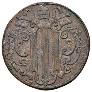 obverse: Benedetto XIV (1740-1758). Peso monetale dello zecchino romano AE gr. 3,42. Mazza 561 W. Buon BB