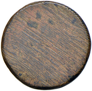 reverse: Pio VI (1775-1799). Peso monetale dello zecchino romano AE gr. 3,42. Mazza 634. Buon BB