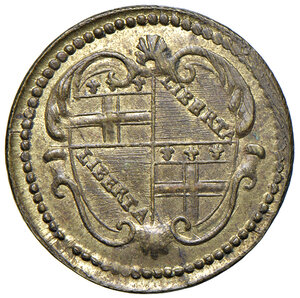 obverse: Pesi monetali bolognesi. Clemente XII (1730-1740). Peso della corsina romana AE gr. 3,08. Mazza 529 V. Raro. SPL