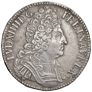 obverse: Francia. Luigi XIV (1643-1715). Scudo 1709-A (Parigi) AG gr. 30,48. Duplessy 1568. Davenport 1324. BB