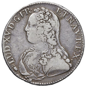 obverse: Francia. Luigi XV (1715-1774). Mezzo scudo 1728-CC (Besançon) AG gr. 14,64. Gadoury 313. q.BB