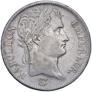 obverse: Francia. Napoleone I imperatore (1804-1814). Da 5 franchi 1809-A (Parigi) AG. Gadoury 584. Buon BB