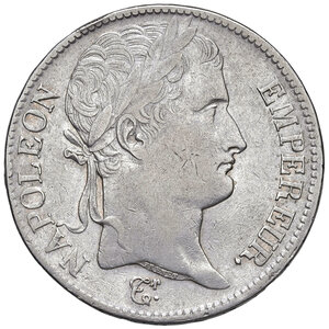 obverse: Francia. Napoleone I imperatore (1804-1814). Da 5 franchi 1813-K (Bordeaux) AG. Gadoury 584. BB