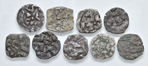 reverse: Lucca. Epoca di Enrico II, III, IV e V. Lotto di nove (9) denari in argento. Da MB a BB
