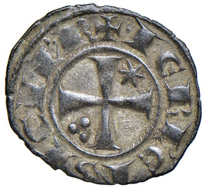 reverse: Messina. Federico II di Svevia (1197-1250). Denaro 1242 MI gr. 0,99. Spahr 123. D Andrea Hohenstaufen 157. Migliore di BB