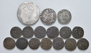 obverse: Venezia. Epoca dogale. Lotto di sedici (16) monete in argento, mistura e rame. Da MB a buon BB